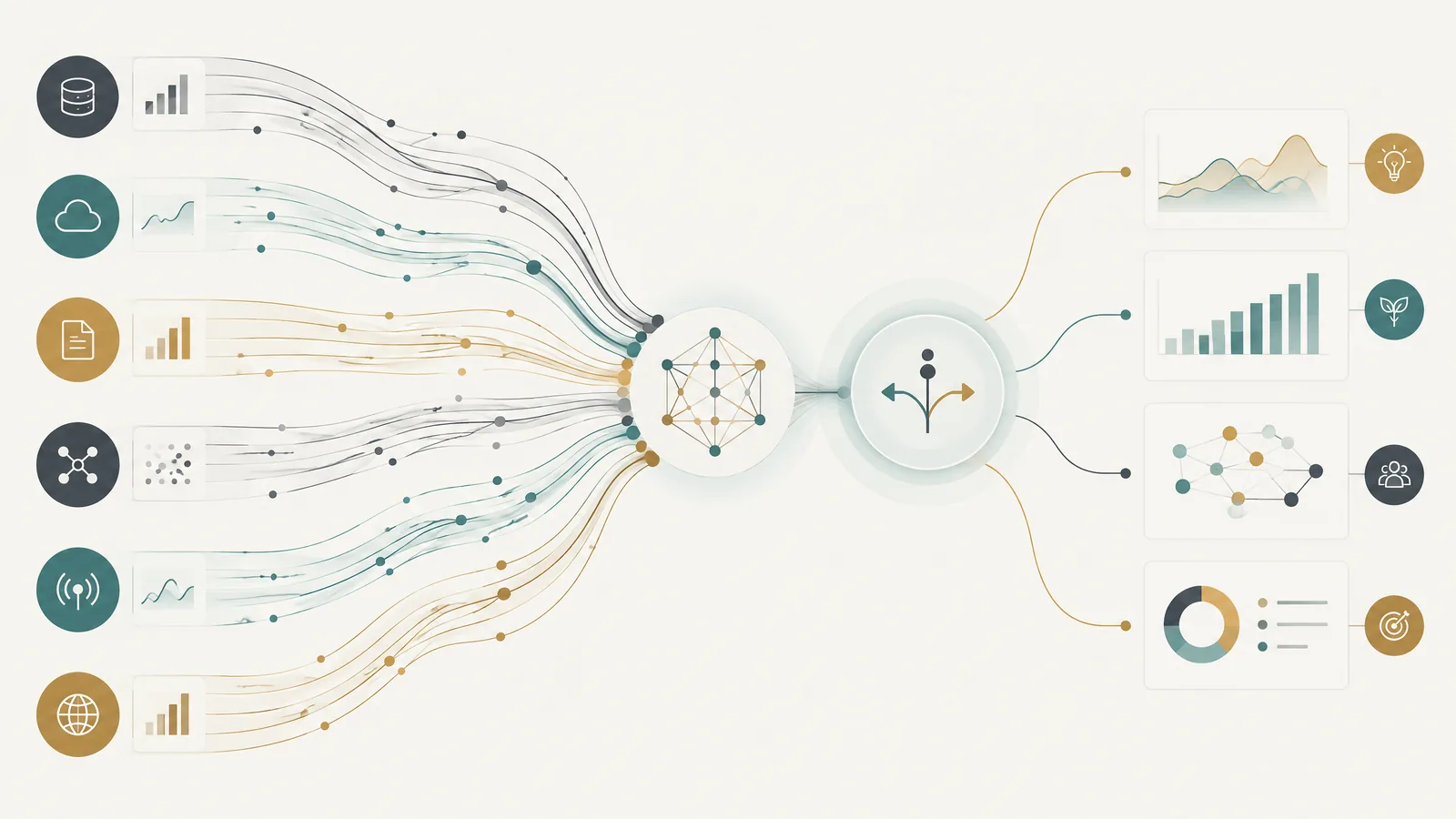 Business signals resolved into a forecast and a reporting view
