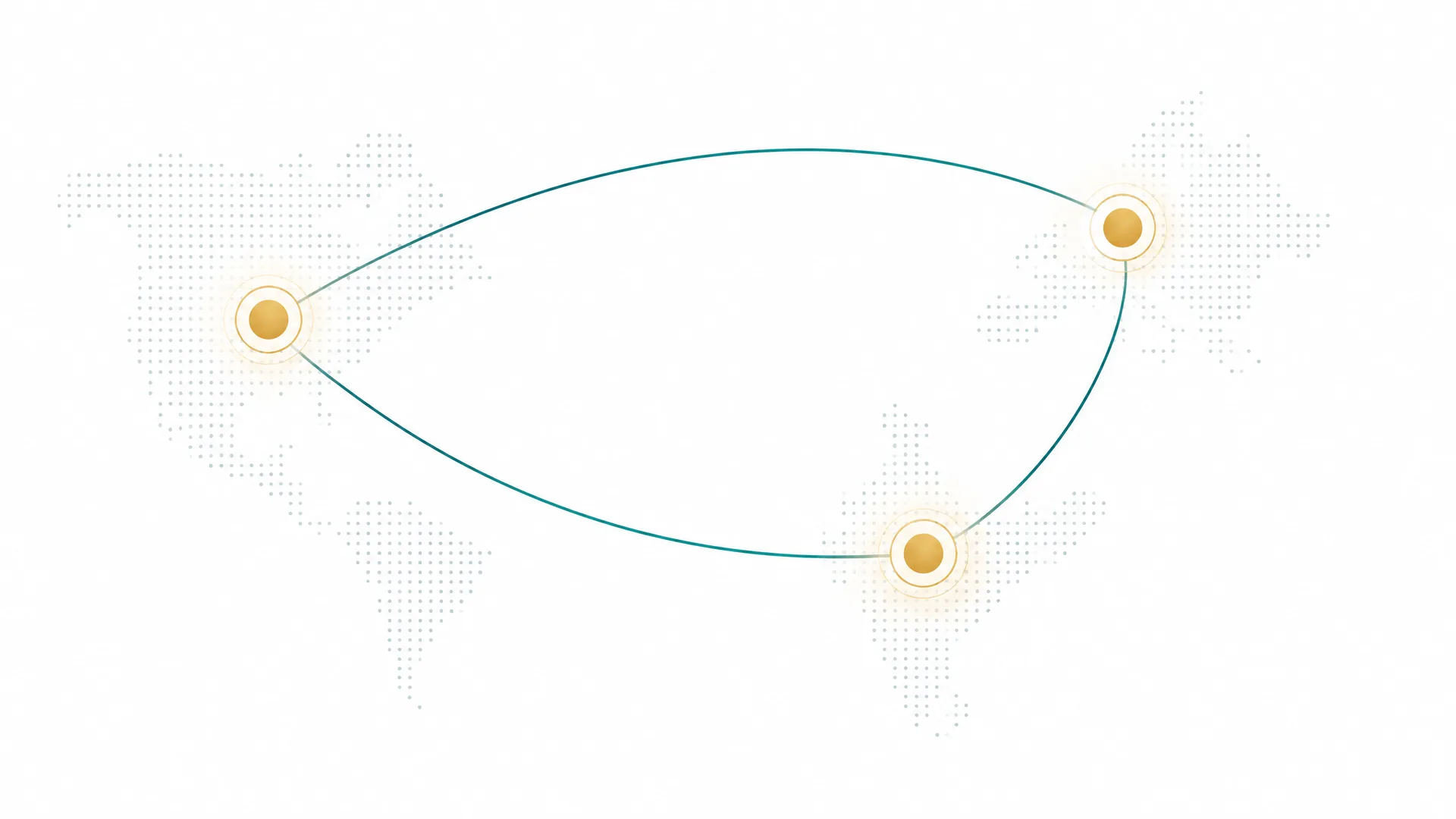 Connection routes linking the United States, the United Kingdom and India